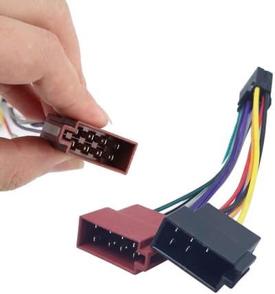 Dailygoody - ISO Radio Adapter - 16-Pins aansluiting - Aftermarket stereo voor auto - Ideaal voor installatie - Geschikt voor verschillende modellen -..