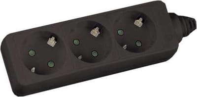 InLine 16431 3AC outlet(s) 1.5m Zwart power uitbreiding