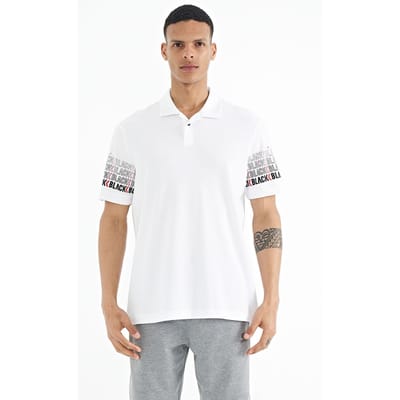 Heren Katoenen Polo Kraag Bedrukte T-Shirt