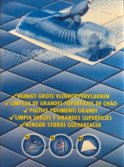 Glassex-Easy Mop Starter kit-met 1 Glassex-reinigingsvloeistof + 6 dweilstukken