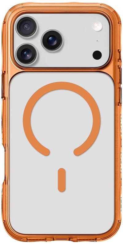 LAUT Crystal Matter X Hoesje, Ultra Transparant, 6m Valbescherming, MagSafe® Compatibel, IMPKT Cell Technologie, voor Apple iPhone 17 Pro, BronsTransparant