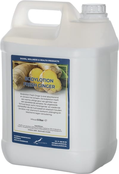 Bodylotion Fresh Ginger 5 Liter - navulling