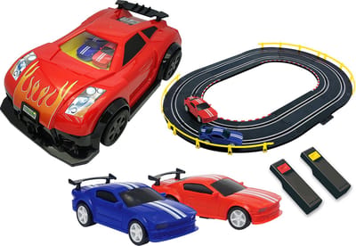 Chad Valley racebaan en draagtas carry-case