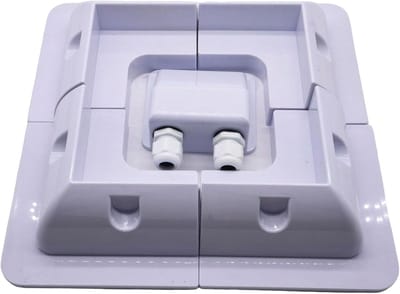 Zonnepaneel Montageset voor Camper en Boot - 5-delige ABS Beugels met Waterdichte Doos