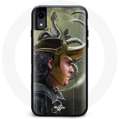 Coque - Maniacase - Iphone X - Loki Thor Ragnarok - Silicone - Souple noir