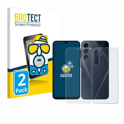 BROTECT - Screenprotector voor Samsung Galaxy A16 4G (Voor+Achter) - Folie Beschermfolie matte 2 Stuks