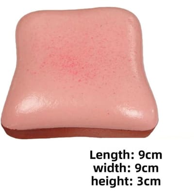 Squishy Boter Toast Knijpspeeltje Stressverlichting Langzaam Rijzend Sensorisch Fidget Speeltje voor Angst ADHD Autisme Cadeaus Kinderen Volwassenen ASMR Plezier