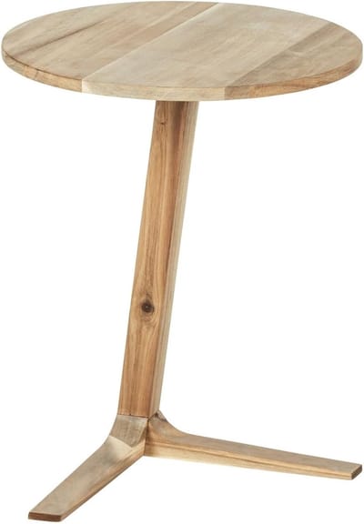 Ronde Bijzettafel van Massief Acaciahout - Ø40 cm - Nachtkastje/Decoratietafel - FSC Gecertificeerd