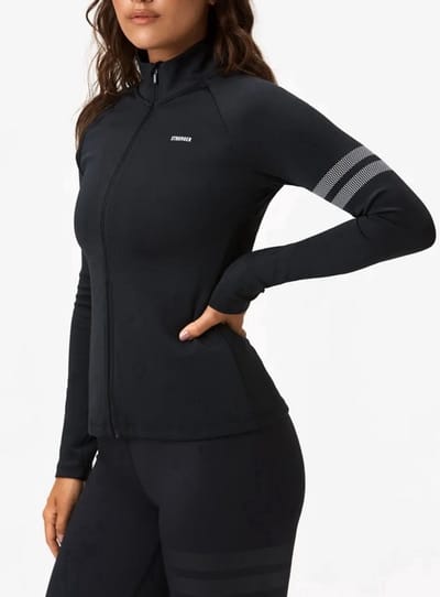 Stronger - Sport Jas - Signature Performance Jacket - Dames - Zwart - Maat M