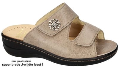 Fidelio Hallux -Dames - taupe - slippers & muiltjes - maat 36