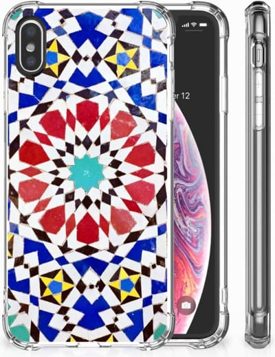 Apple iPhone X | Xs Anti-Shock Hoesje Mozaïek