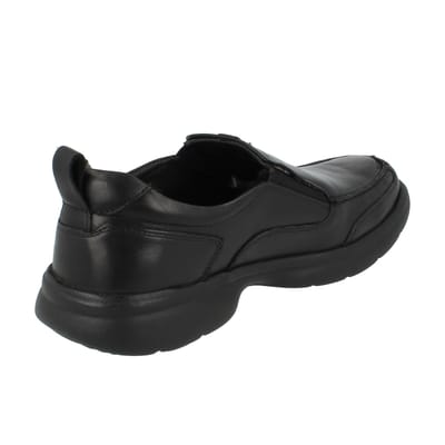 Hush Puppies Heren Harold Leren Slip-on Flats (Zwart)