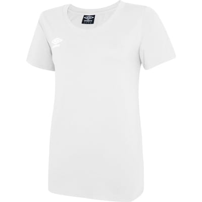Umbro Dames/Dames Club Vrijetijds-T-shirt (Wit/zwart)