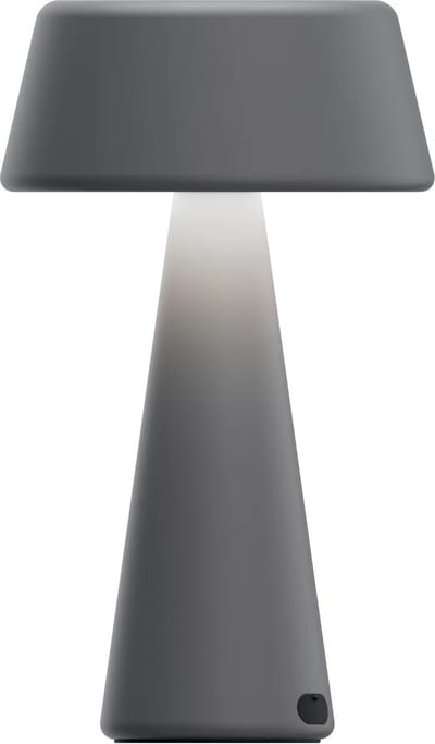 Extreme Lounging - b-lamp - decoratieve tafellamp oplaadbaar - binnen & buiten - draadloos en dimbaar - 20x12cm - smoke grey
