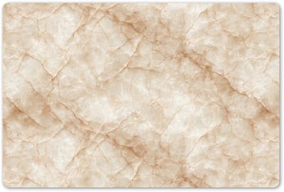 Placemats 45x30 cm - Placemat kunststof - 1 stuk - Kristalstructuur - Bruin - Marmer - Borden onderleggers - Decoratie voor op tafel - Keuken tafeldecoratie accessoires - Vinyl onderlegger - Tafelversiering