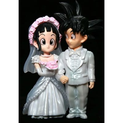 Dragon Ball Z DBZ Model Son Goku Chichi Japanse Anime PVC Actiefiguur Speelgoed Bruiloft Pop Beeldje Volwassenen Verzamelaar Model Pop No Retail Box white