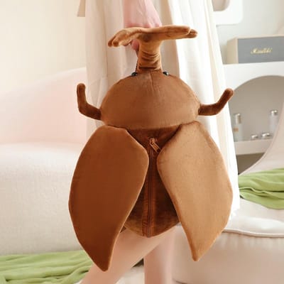 Simulatie Insect Rugzak Pluche Speelgoed Kever Zacht Gevuld Cartoon Watermeloenworm Dier Speelgoed Creatief Cadeau Voor Kinderen Kinderen 40-45cm