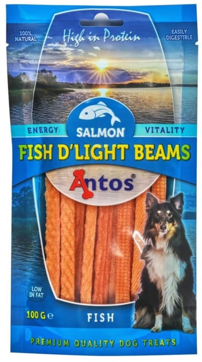 Fish D'light 90% Zalm Beams Zalmsnacks Zalmsticks Vis Natuurlijke Hondensnack Hond Snack Hondensnack