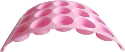 12-Muffin standaard YOURI - Roze - Kunststof - Cupcakes - Dessert