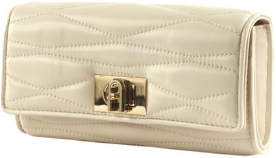 FURLA Leren Portemonnee 1927 Continental Wallet Panna Crème