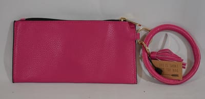 ZoeZo Design - tasje - polstasje - festivaltasje - met armring - 20 x 10 cm - met rits - roze