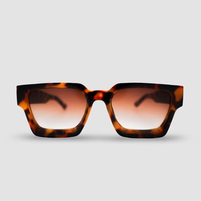 Montuurtjevoorjou - Ace Leopard - Zonnebril - Heren - Dames - Festival Bril - Bruin
