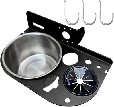Ladder Gereedschapsrek - Gereedschap Organizer - Werkplek Organiseren - Lichtgewicht en Stevig - 21 x 15.5 x 8.5 cm - Zwart