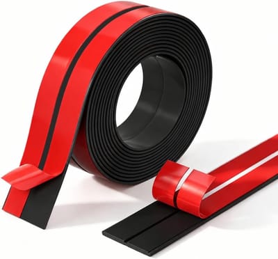 Zelfklevende randbescherming voor muren en deuren, hoekprofiel in zwart, 4 cm x 3,3 m, hoge hechting en veiligheid voor kinderen