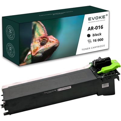 Evoke Compatibele Toner voor Sharp Ar016 Zwart 16000 Pagina's Ar5015 Ar5020 Ar5015N Ar5316 Ar5320 Ar5320E Ar5120