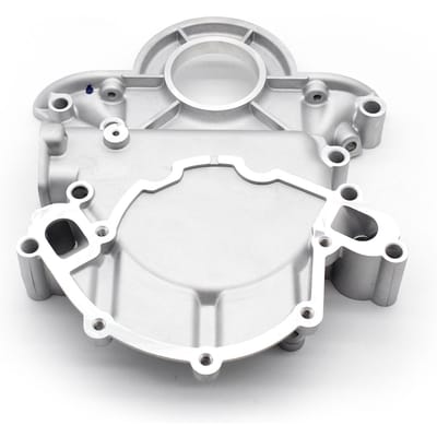 Aluminium distributiekettingkap (Niet-Efi) Vervanging voor Ford SB 289 302 351 Windsor 1968-80 zilver