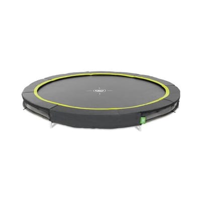 EXIT Silhouette Sporttrampoline ø244cm - Inground - Ingraaftrampoline - Rond - Voor Kinderen - Zwart
