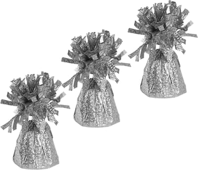 Haza Ballon gewichtjes - 3x - zilver - ±170 gram - gewichtjes voor helium ballontrosjes