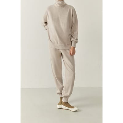 American Vintage Udow Sweat Pants Beige Chine Size: XS | Sweatpants Outlet | Dames | Beige