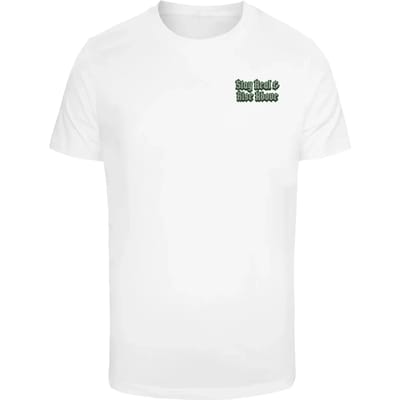 Mister Tee - Stay Real & Rise Above Heren Tshirt - S - Wit
