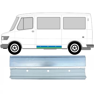 Plaatwerkdeel zijpaneel voor Mercedes T1 207-410 1977-1995 / Links / Set