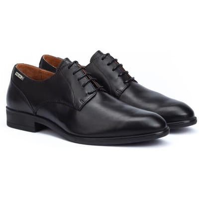 Pikolinos Bristol - heren veterschoen - Zwart - maat 41 (EU) 7 (UK)