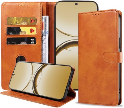 Geschikt voor Oppo Find X8 Telefoonhoesje Kunstleer met Magnetisch lipje en Pasjeshouder Book Case met Klepje - Walletcase with Cardslot - Bruin - Smartphonica geschikt voor Oppo Find X8 Pro