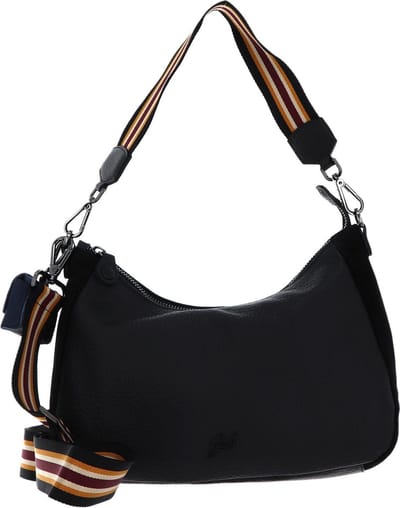 Gabs Leren Schoudertas Isabel Caribu Crosta Shoulderbag Nero Zwart