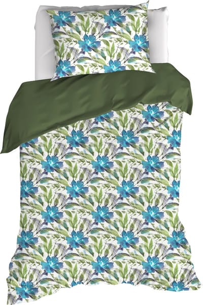 De Witte Lietaer Dekbedovertrek Bellflower, Eden - 140 x 200/220 - Katoen Percal