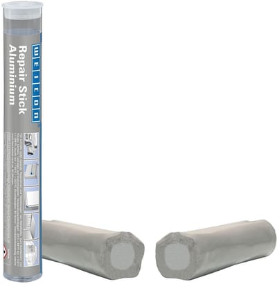 Reparatiestick Aluminium - Twee componenten lijm - Snel metaal repareren - Roestvrije afwerking - 115 gram - Zilverkleurig