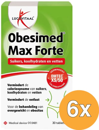 6x Lucovitaal Obesimed Max Forte (30 tabletten)