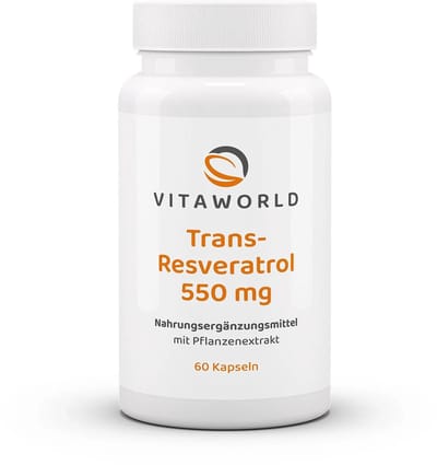 Vitaworld Resveratrol 550mg 60 capsules Trans-Resveratrol