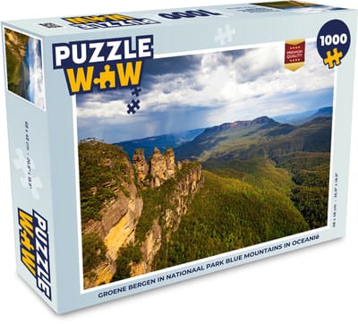 Puzzel Groene bergen in Nationaal park Blue Mountains in Oceanië - Legpuzzel - Puzzel 1000 stukjes volwassenen