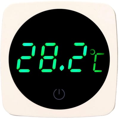 Dailygoods - Digitale LED Aquarium Thermometer - Hoge Nauwkeurigheid - Compact formaat - Watertemperatuurmeter - Voor Terrarium en Aquarium - Ideaal v...