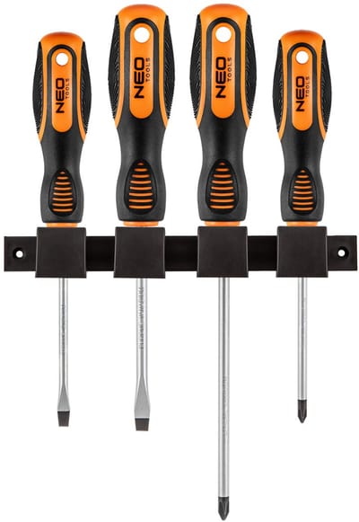 NEO 04-191 - Schroevendraaierset - 4-delig - CrV Staal - Magnetische Punt
