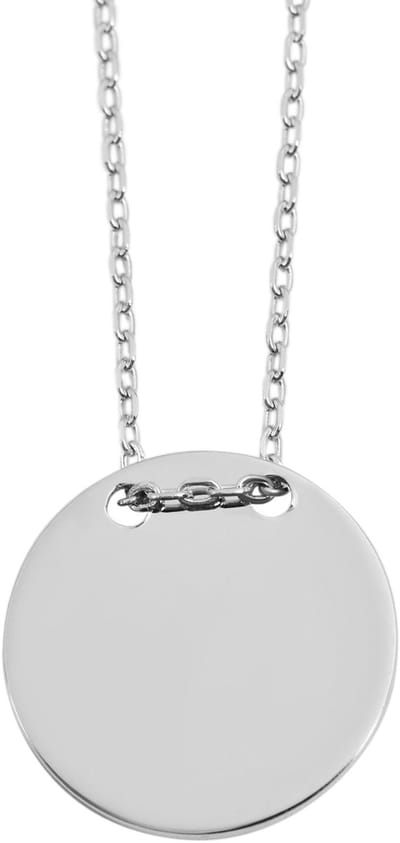 AKZENT Akzent uniseks ketting met hanger "Halona" aus 925 Sterlingzilver, gerhodineerd, duurzaam