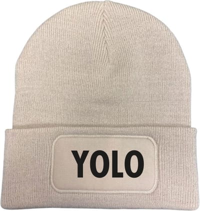 Wintermuts almond - Yolo - soBAD. | Wintersport | Après ski outfit Warme Muts voor Volwassenen | Heren en Dames Beanie