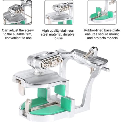 Articulateur dentaire réglable Articulateur de haute qualité pour laboratoire dentaire Équipement de dentiste Outil dentaire white