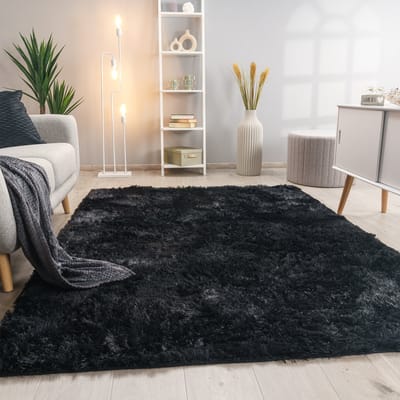 Paco Home Hoogpolig Vloerkleed Woonkamer Vacht Imitatiebont Shaggy Wollig Eenkleurig 160 cm Rund