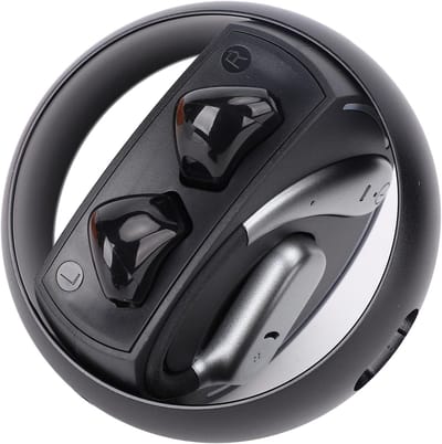 Open-ear Bluetooth-oordopjes met AI-ruisonderdrukking - 40 uur speeltijd, lekvrij stereogeluid, HD Voice voor zakelijk gebruik, gesprekken, comfortabele draadloze hoofdtelefoon